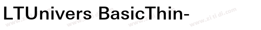 LTUnivers BasicThin字体转换